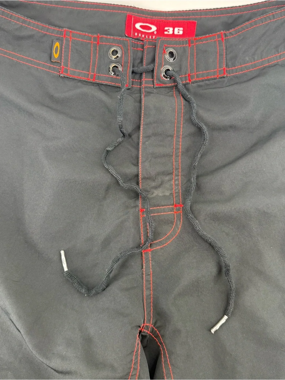 Vintage Oakley Software Bermuda Surfing Board Flame Skull Shorts Size 36 Rare